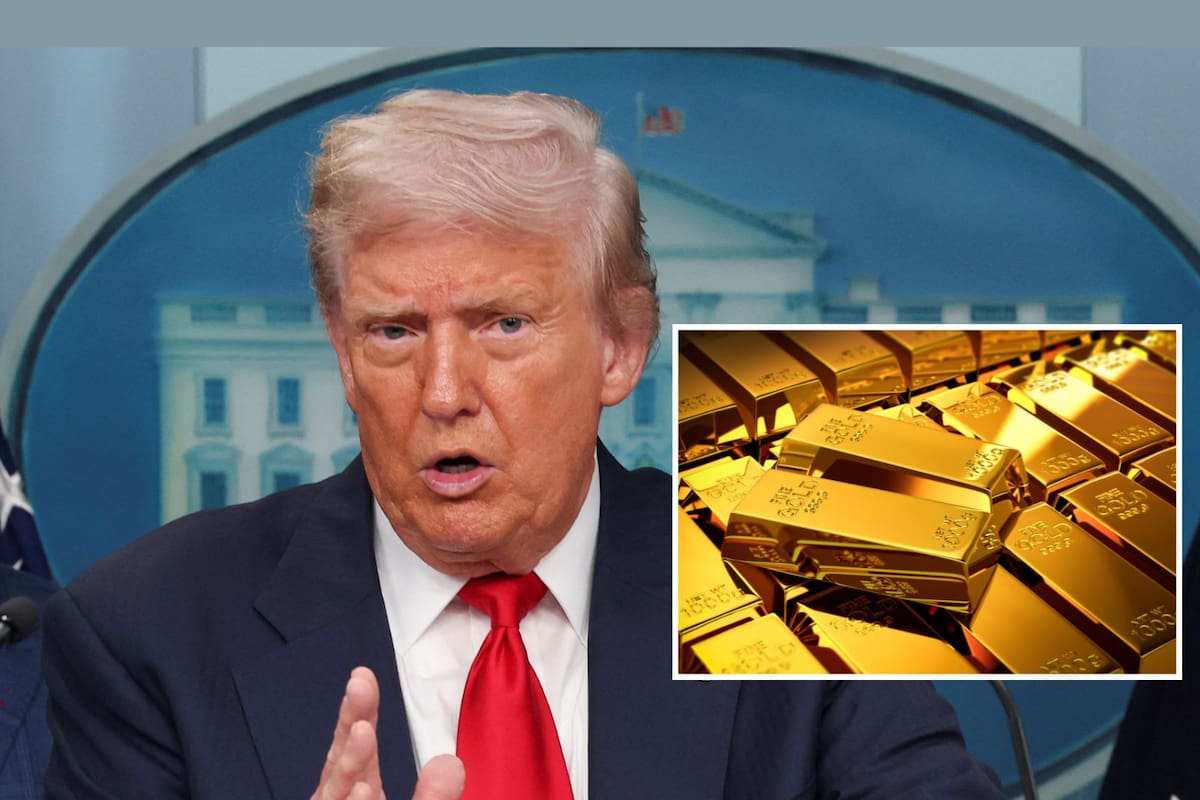 Trump descarta aplicar aranceles al oro tras caída en su precio