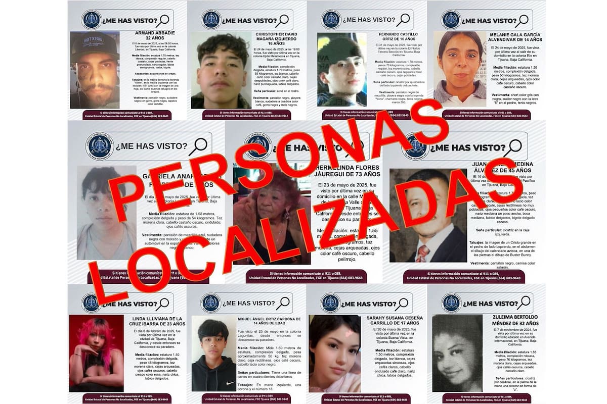 FGE localiza a once personas con reporte de búsqueda