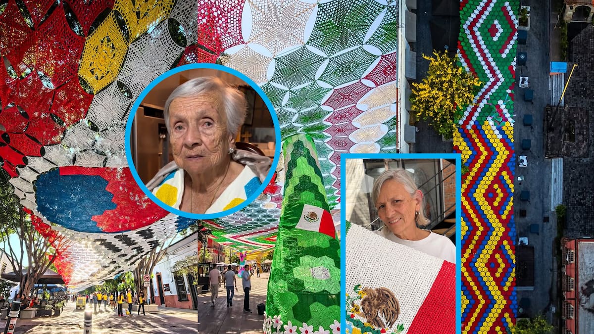 Más de 250 mujeres mexicanas tejieron más de un millón de metros cuadrados con los colores y banderas de las selecciones que jugarán en Guadalajara durante el Mundial 2026