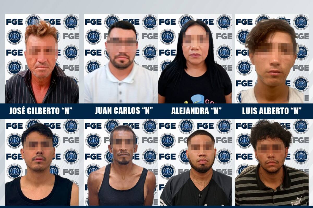 Captura a 8 prófugos de robo