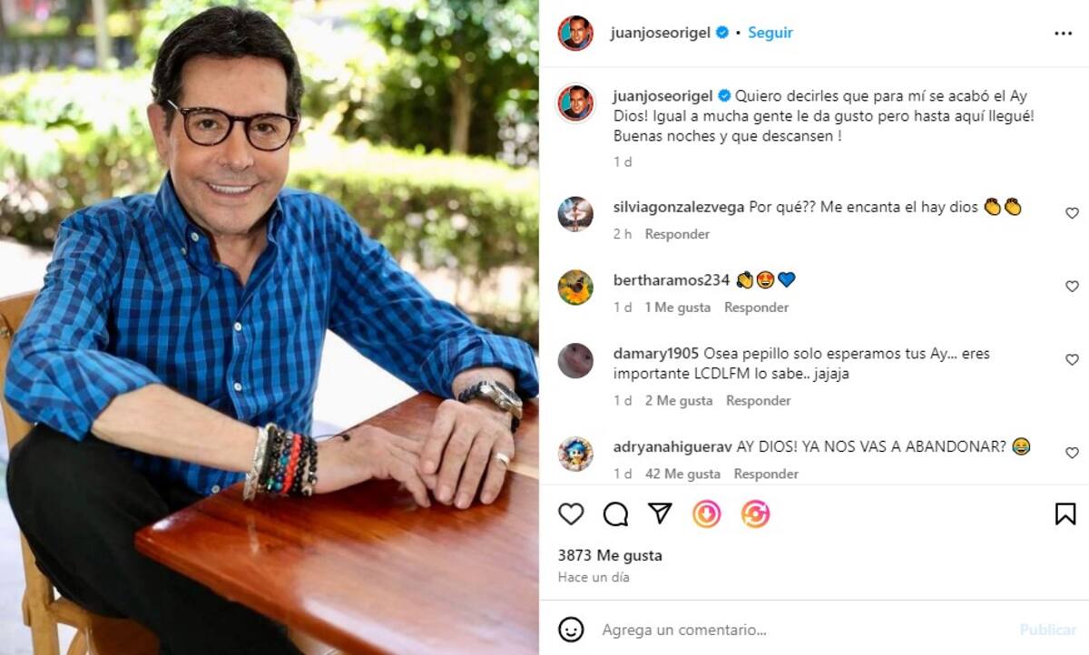 Pepillo Origel comparte mensajes en su Instagram / Instagram: @juanjoseorigel