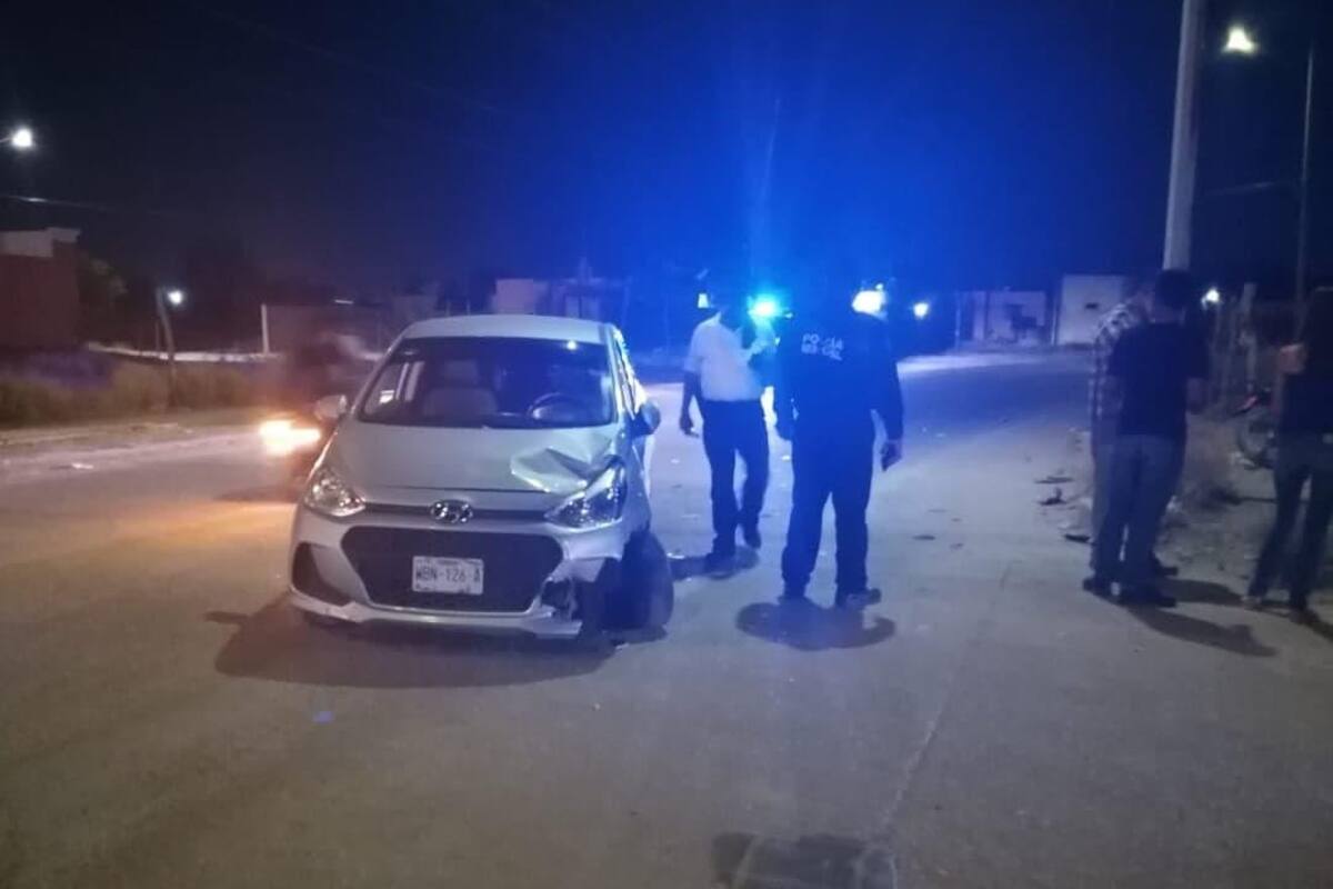 Tres lesionados en Navojoa tras accidente de tránsito