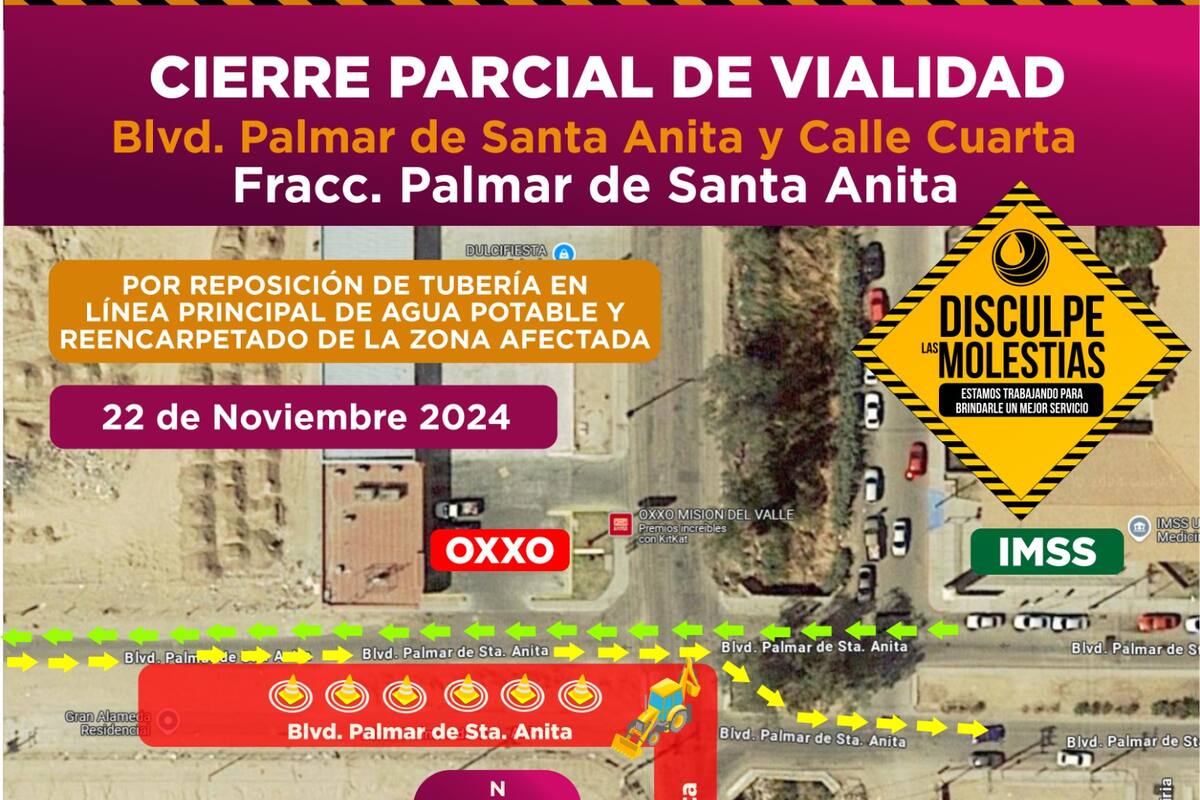 Cespm inicia la etapa final de reposición de línea de agua potable en Palmar Santa Anita