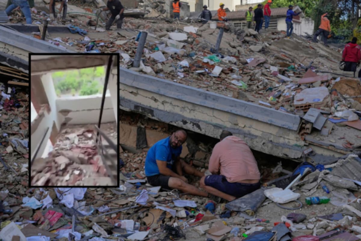 VIDEO: Hombre graba su dramático escape de un edificio a punto de colapsar tras el doble terremoto en Venezuela
