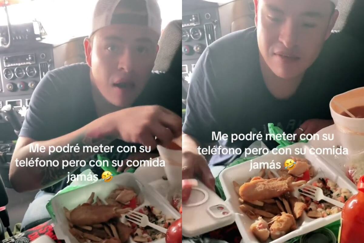 Ella quería tomar el celular de su novio y él reaccionó molesto por una razón inesperada | TikTok