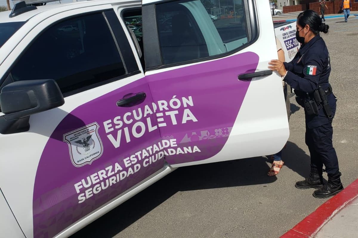 Escuadrón Violeta atiende casos de violencia familiar en Mexicali