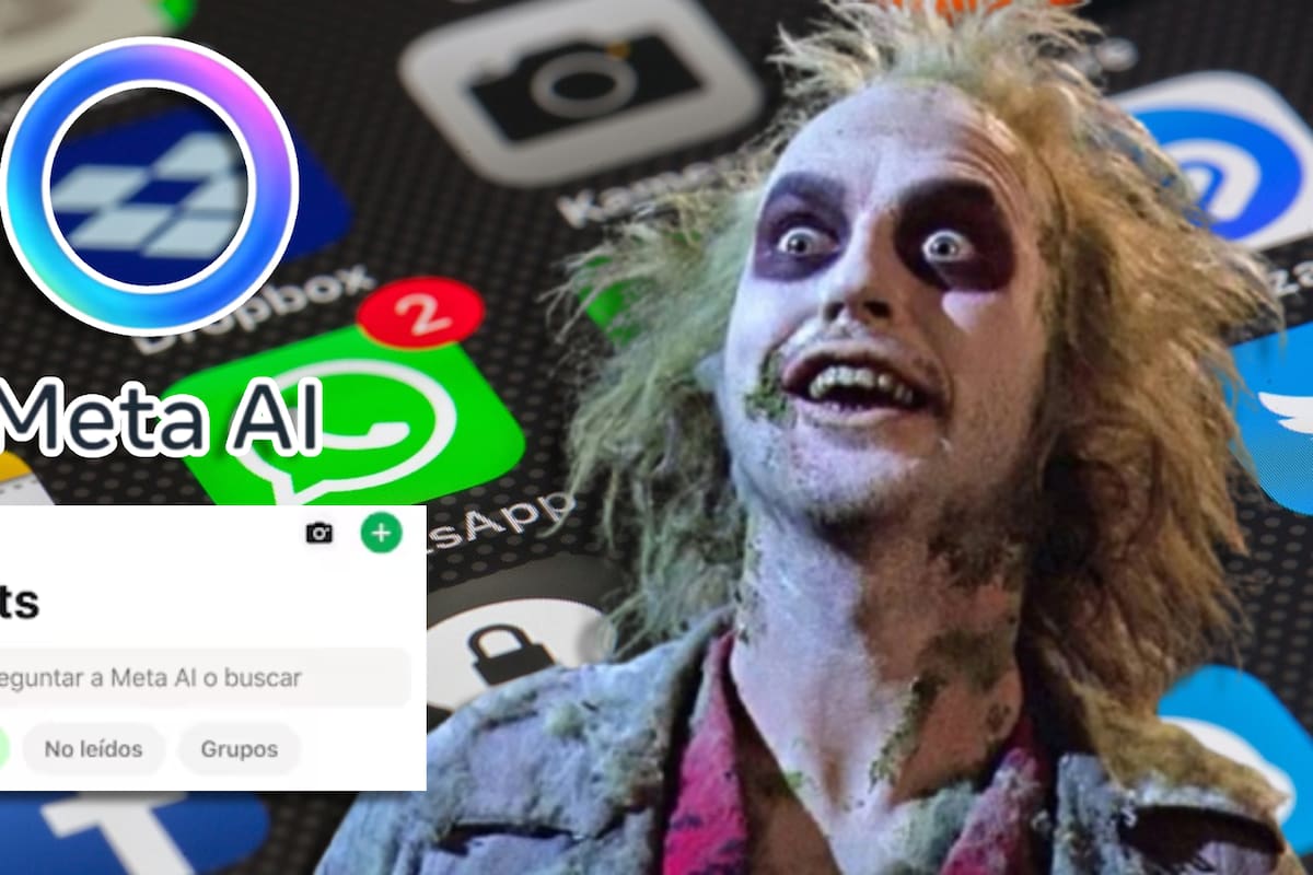 ¿Qué dice el círculo azul de WhatsApp (IA) al invocar a Beetlejuice?
