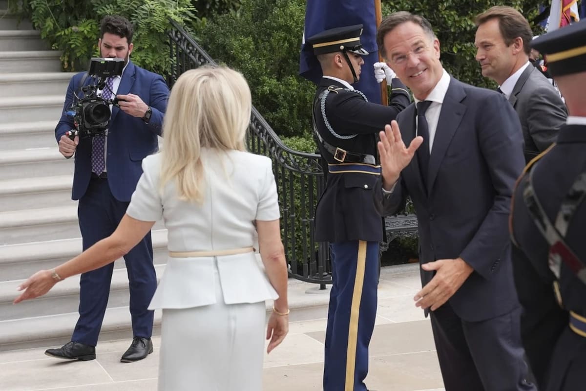 Llega el Secretario General de la OTAN, Mark Rutte. | Crédito: AP