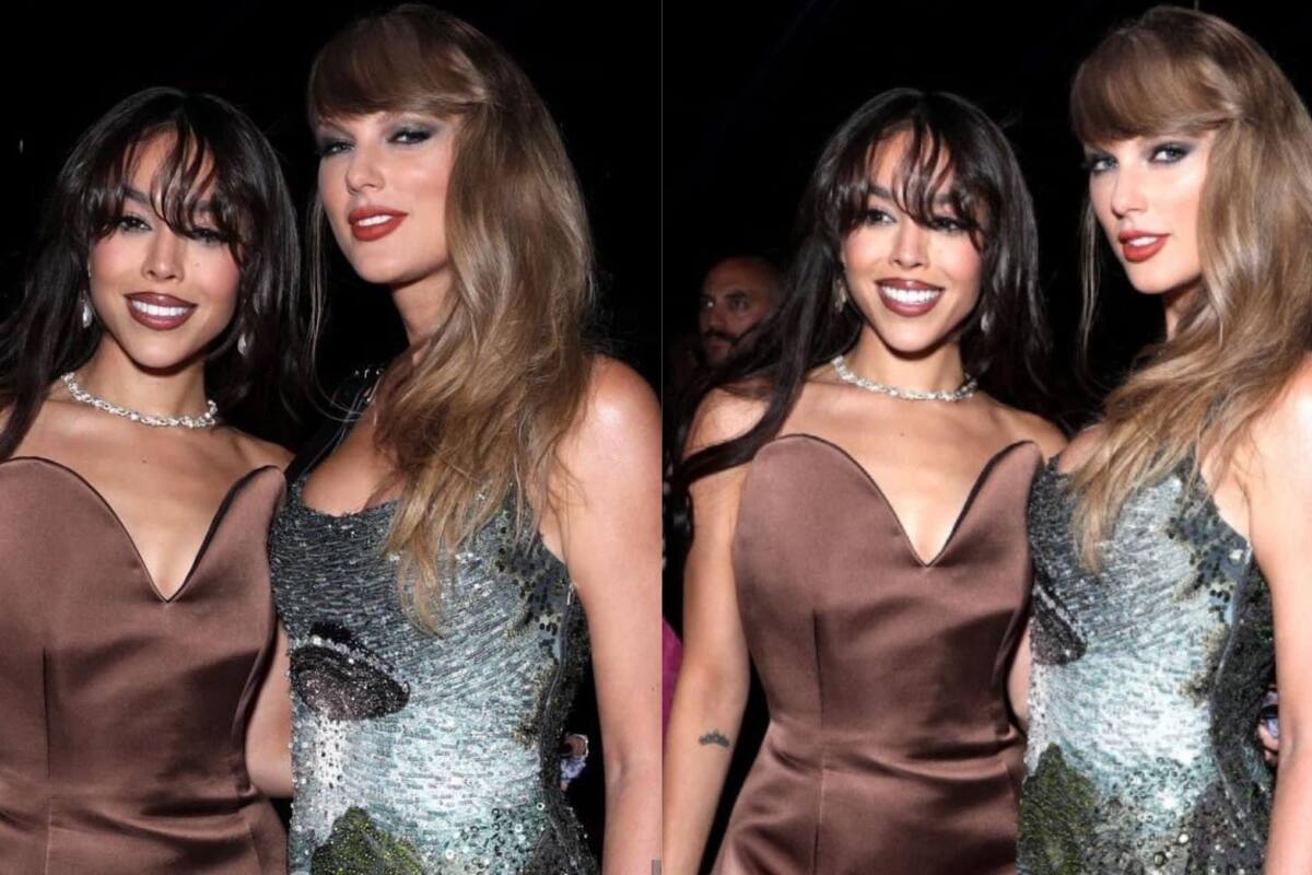 Danna causa revuelo con su foto junto a Taylor Swift en los MTV VMAs