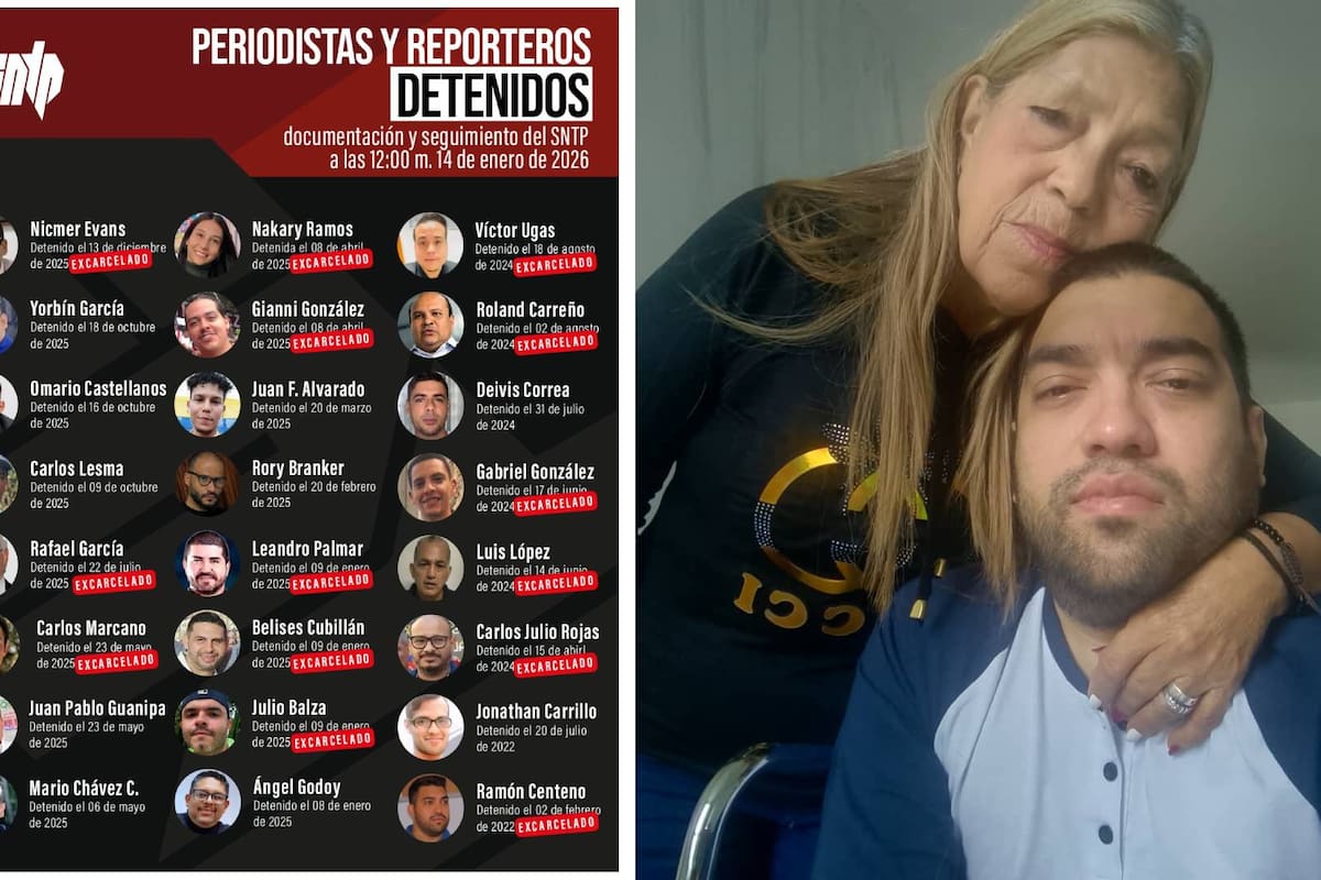 Más de 15 periodistas venezolanos han sido excarcelados por motivos políticos este miércoles; uno de ellos, con más de 3 años tras las rejas, salió en silla de ruedas