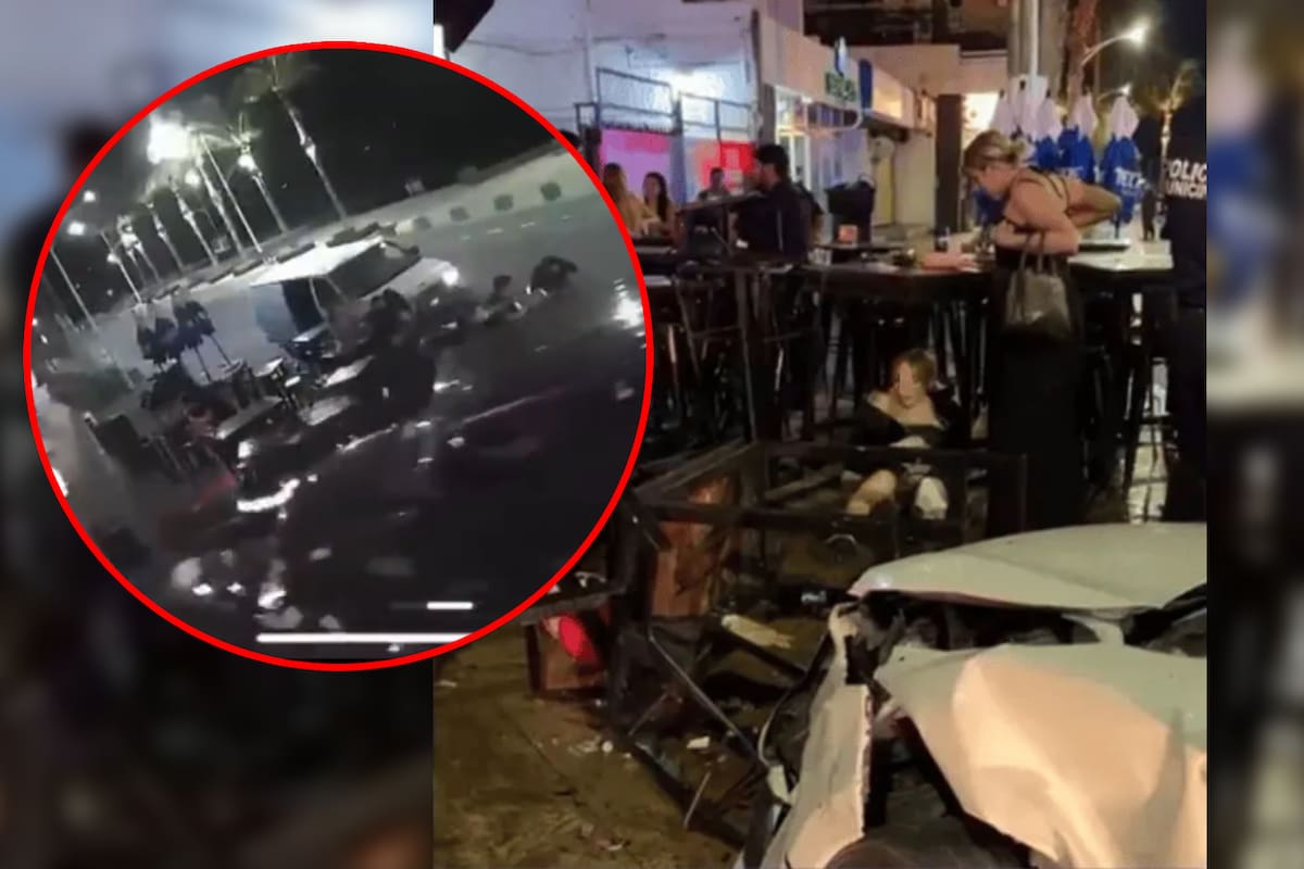 Camioneta arrolla a clientes de un bar en La Paz; conductor se fuga (VIDEO)