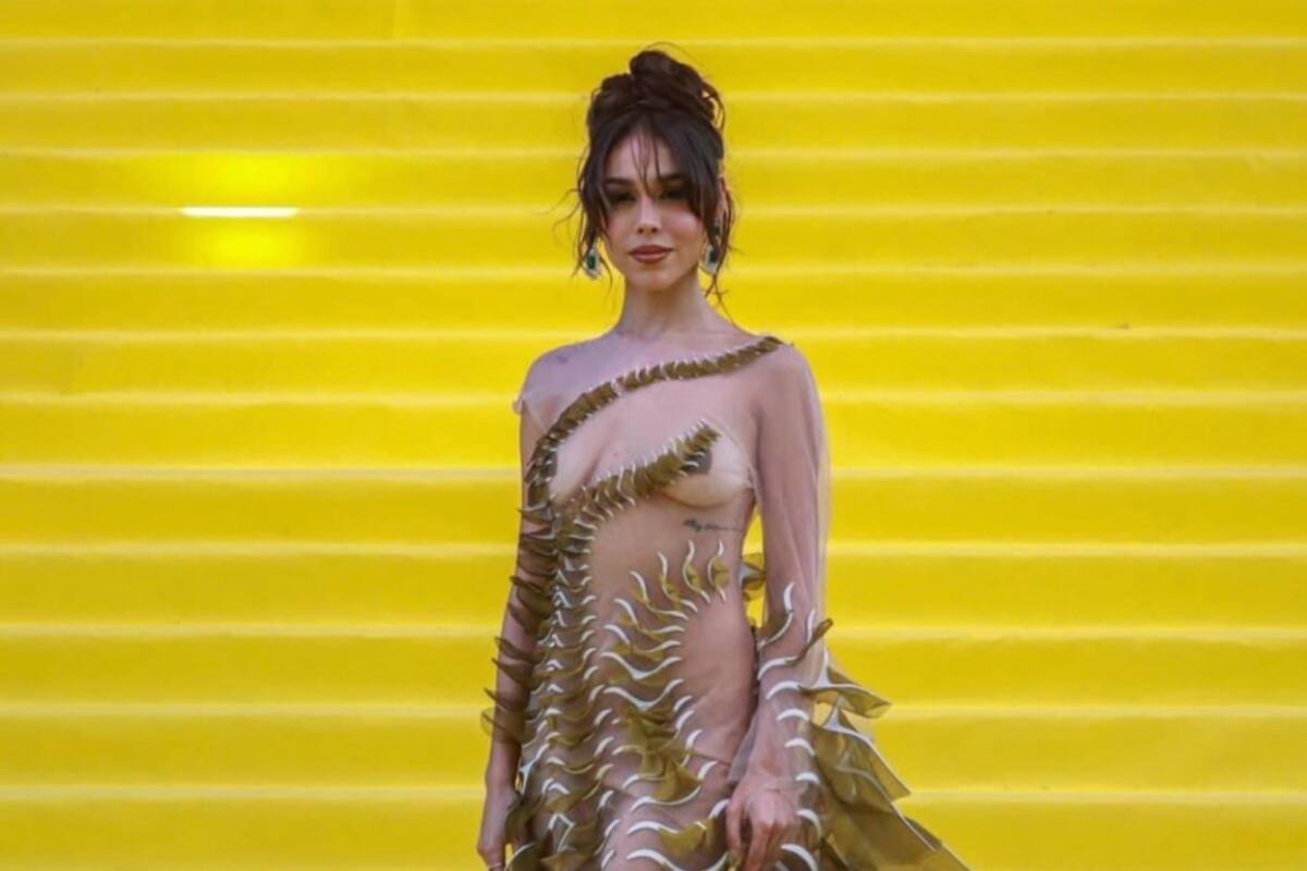 Danna Paola presume que Ariana Grande le hizo un halago en la premiere de “Wicked”: ¿qué fue lo que le dijo?