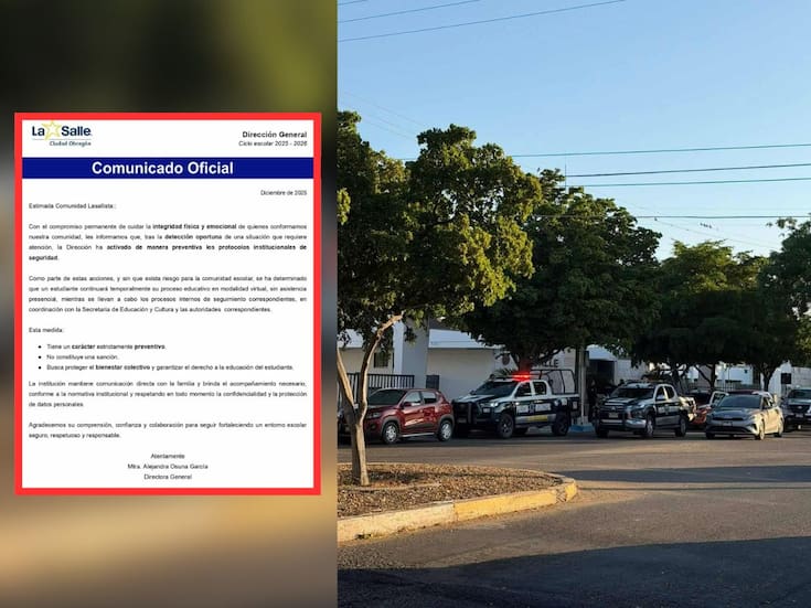 Activan protocolos de seguridad en colegio de Ciudad Obregón tras detectar amenazas de atentado