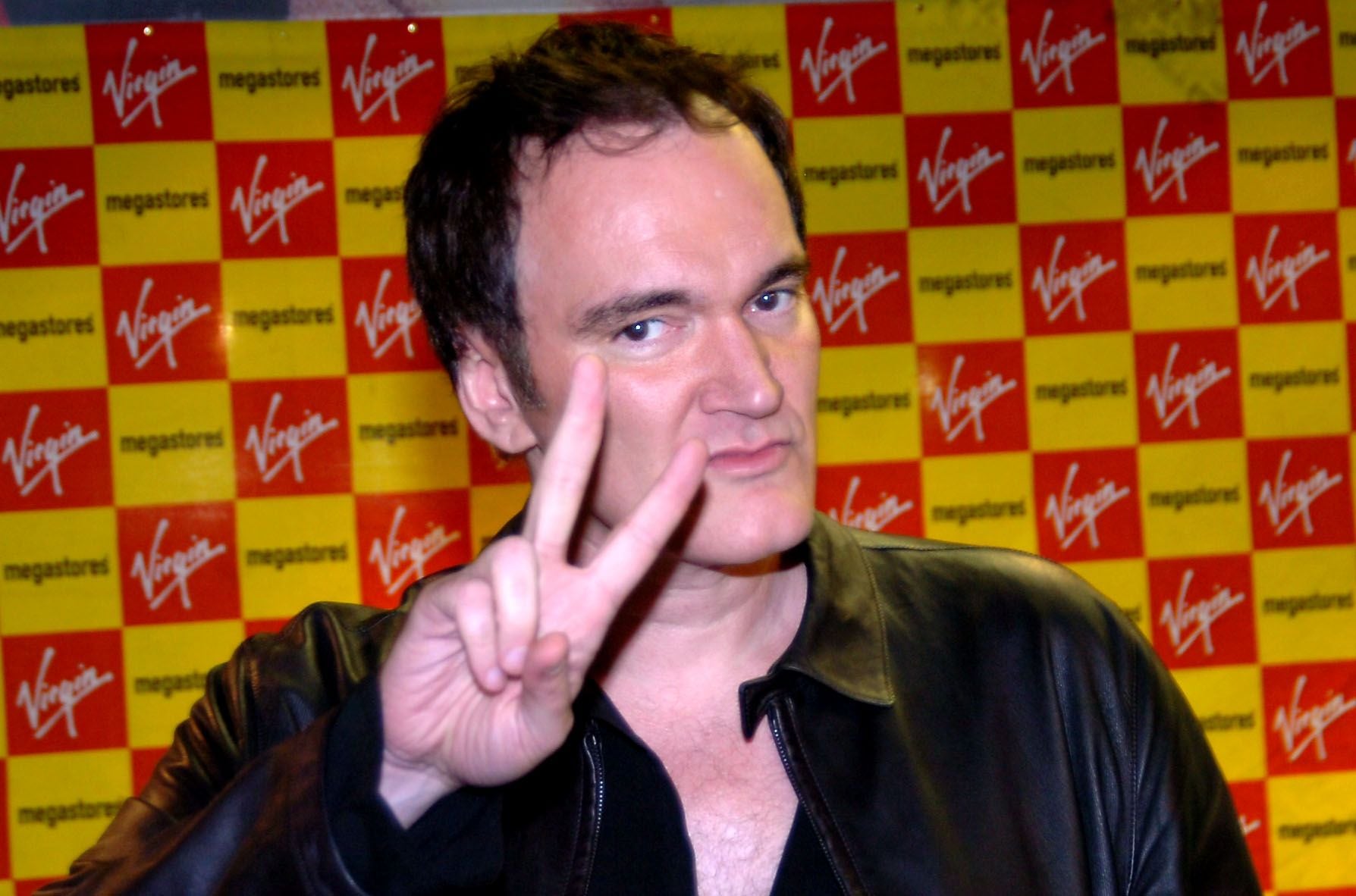 Pic by Colin Lane...Film Director Quentin Tarantino at Virgin in Clayton Square.