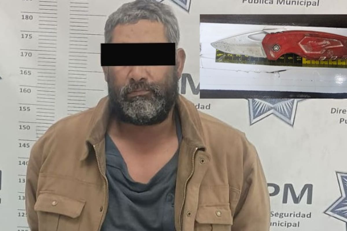 Cae hombre con navaja afuera de la casa de su expareja