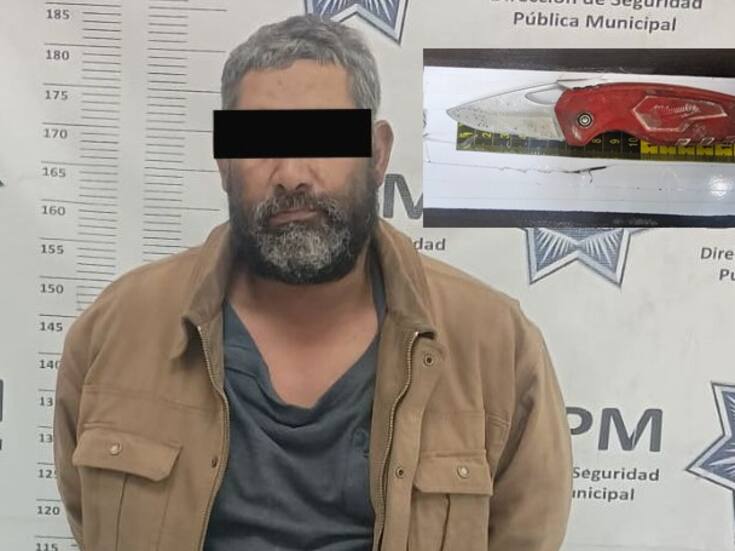 Cae hombre con navaja afuera de la casa de su expareja