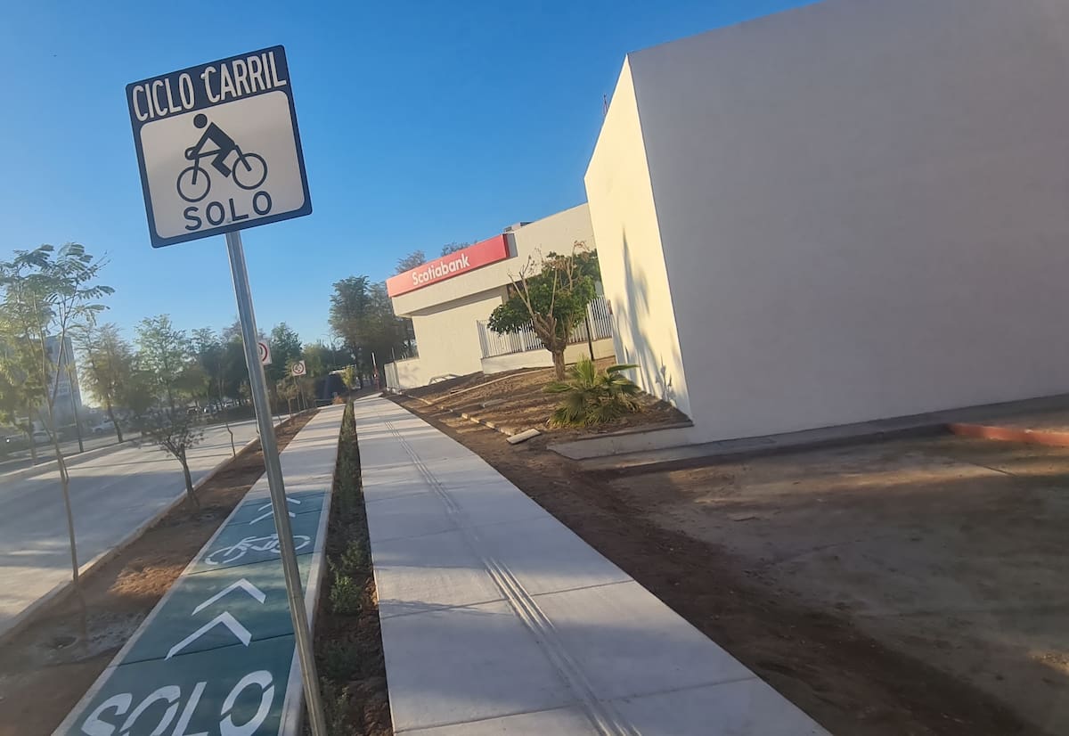 La infraestructura de reciente creación, como el paso a desnivel de Luis Encinas y Américas, ya está adaptado para las bicicletas.
