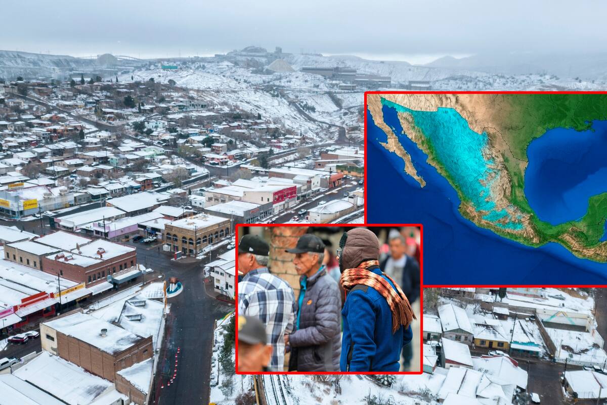 Frente frío traerá mínimas congelantes de hasta -5 grados en algunas partes de México