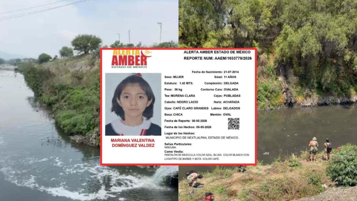 Suspenden el operativo coordinado de búsqueda de Mariana Valentina Domínguez, la niña de 11 años que cayó al Gran Canal de Nextlalpan el 5 de mayo