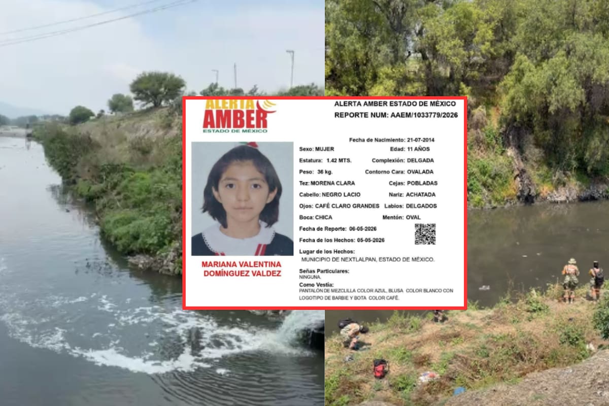 Suspenden el operativo coordinado de búsqueda de Mariana Valentina Domínguez, la niña de 11 años que cayó al Gran Canal de Nextlalpan el 5 de mayo