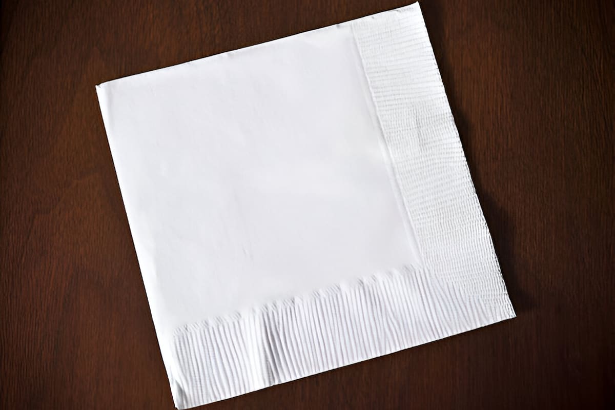¿Cuánta agua se necesita para fabricar una servilleta de papel?