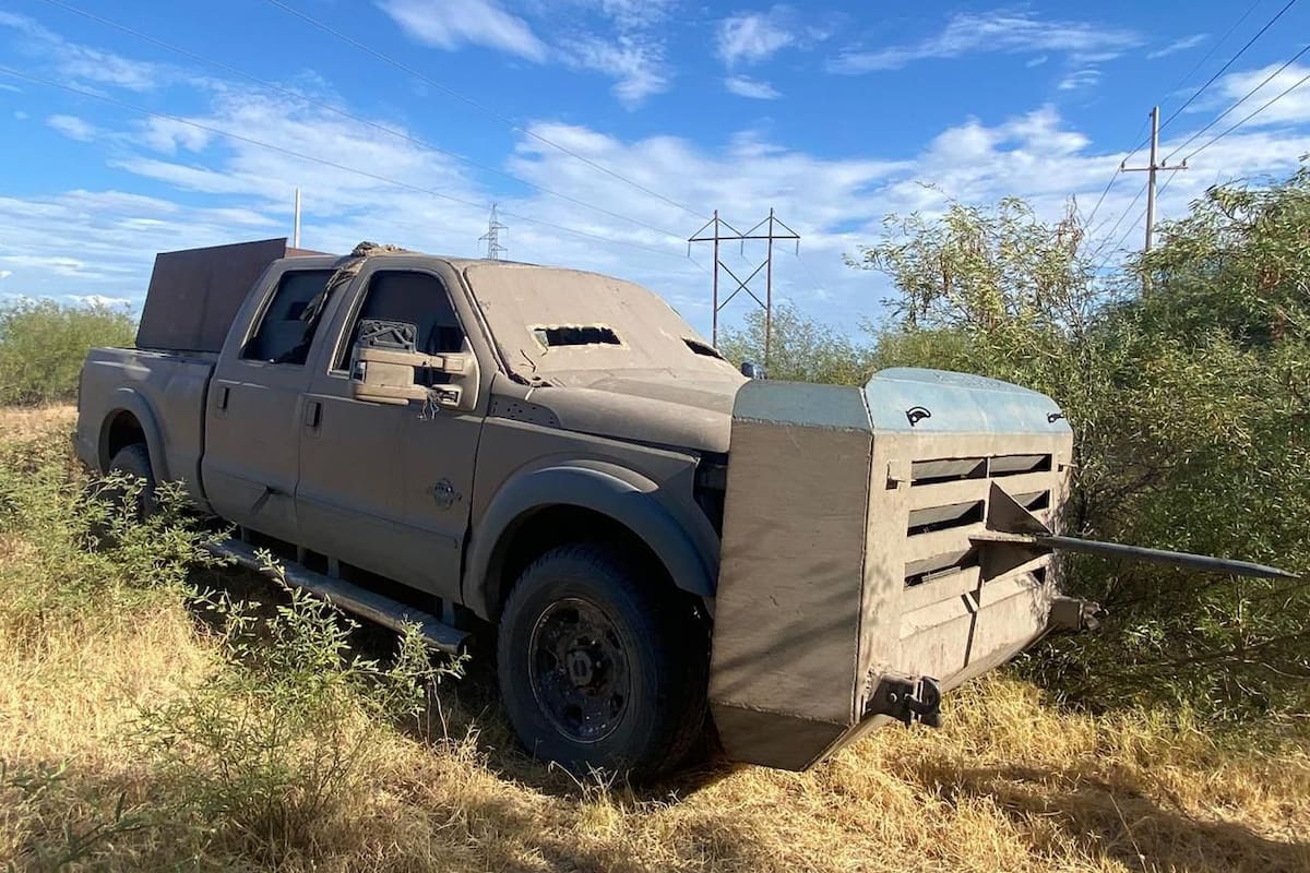 “Monstruos” de la narcoguerra: 304 vehículos blindados artesanalmente fueron decomisados en Tamaulipas; las autoridades desconocen su origen