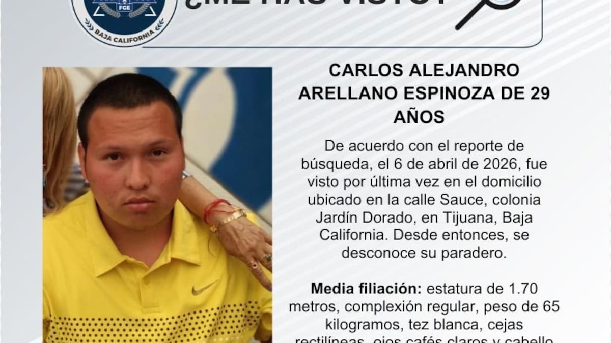 Se busca a Carlos Alejandro Arellano Espinoza