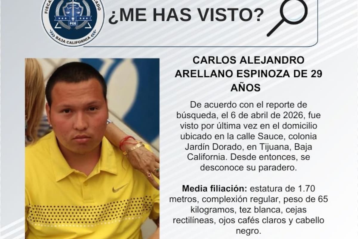 Se busca a Carlos Alejandro Arellano Espinoza