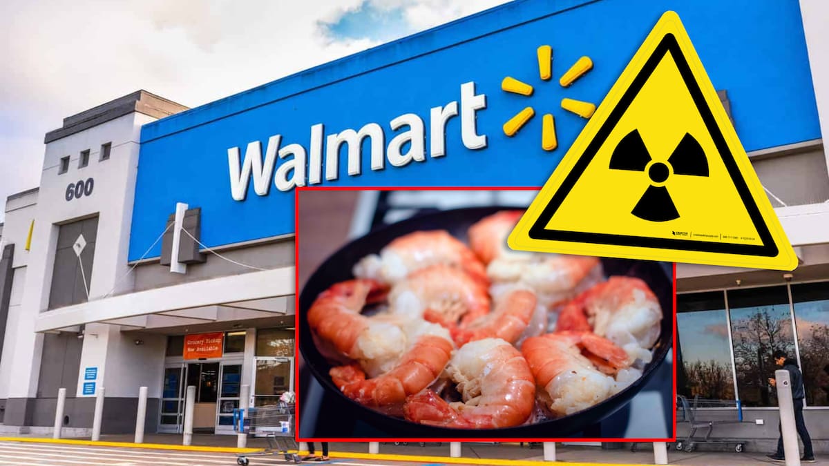 FDA alerta sobre camarones congelados de Walmart por posible contaminación radioactiva. Foto ilustrativa