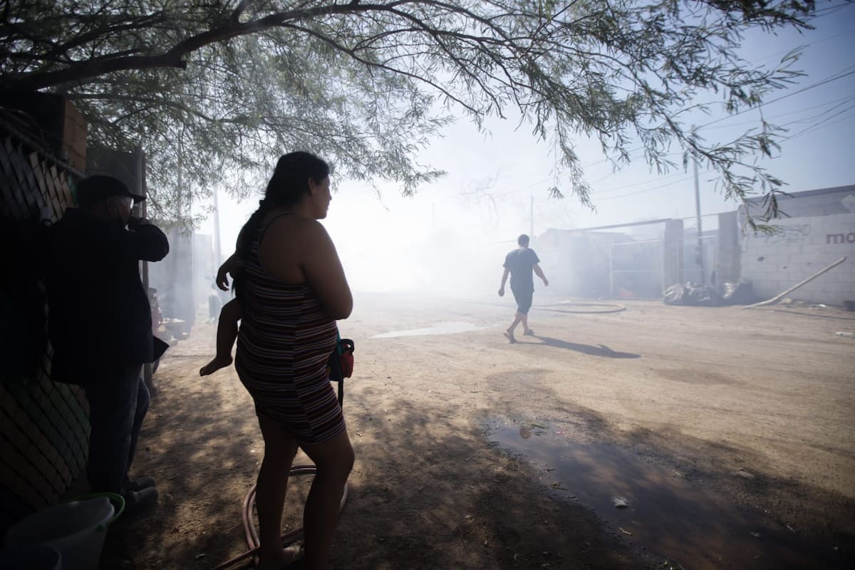 Pierden su patrimonio por incendio en la colonia Santo Niño