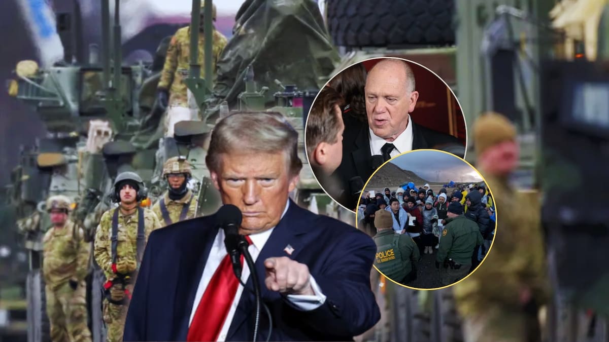 Tom Homan advierte: Trump usará al ejército si cárteles atacan a soldados de EU. Foto: Especial (AP | Editada en Canva)