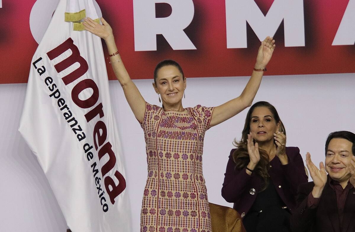 Claudia Sheinbaum en campaña con Morena. Foto: Especial