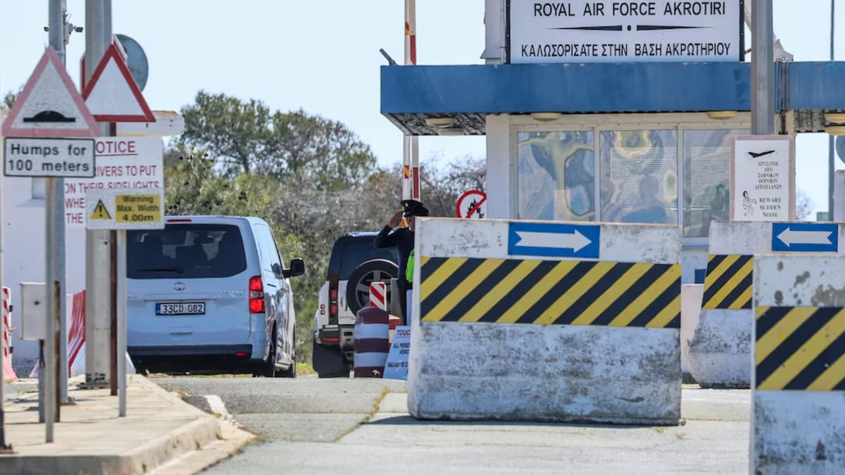 El ministro de Defensa británico visitó Chipre tras el incidente y reiteró la cooperación bilateral frente a amenazas en Oriente Medio. /Reuters