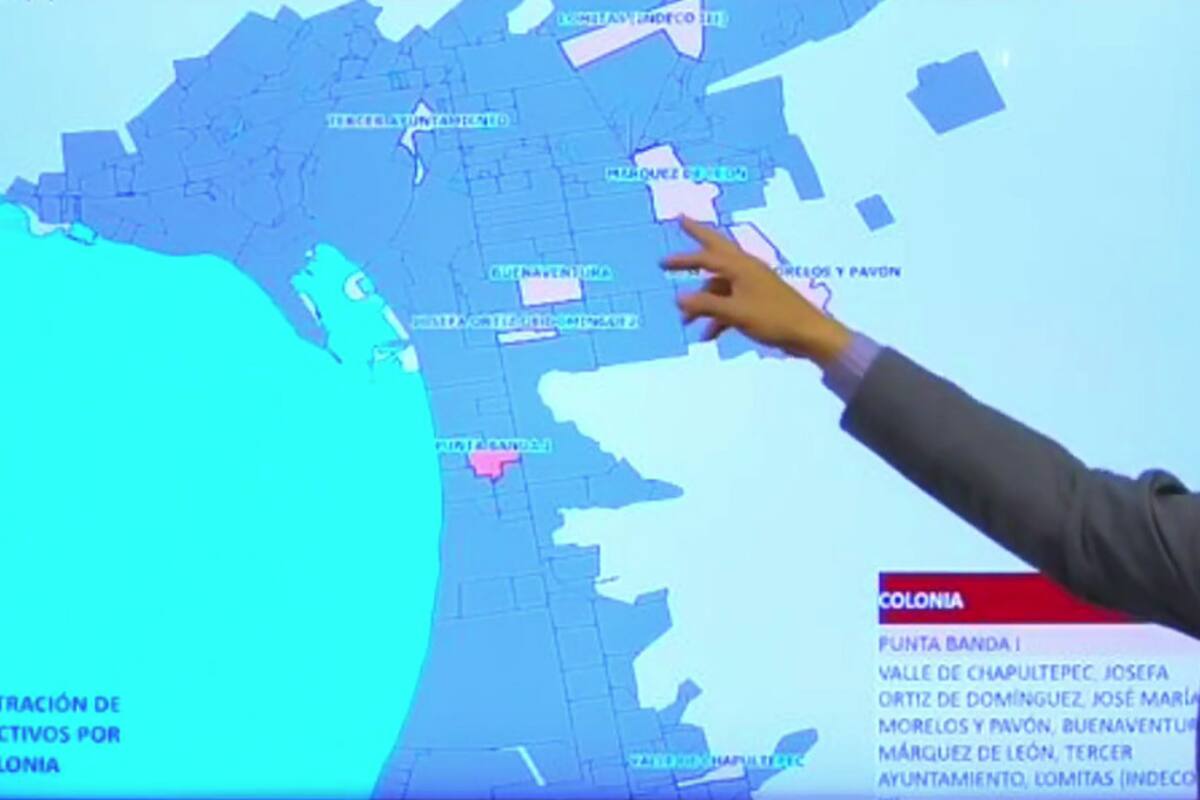 Dan a conocer las colonias con mayor incidencia de casos de Covid en Ensenada