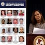 Estados Unidos exhibe a 16 fugitivos acusados de defraudar programas laborales y recursos públicos por más de 55 millones de dólares, mientras uno de ellos ya fue detenido en Hungría y espera su extradición