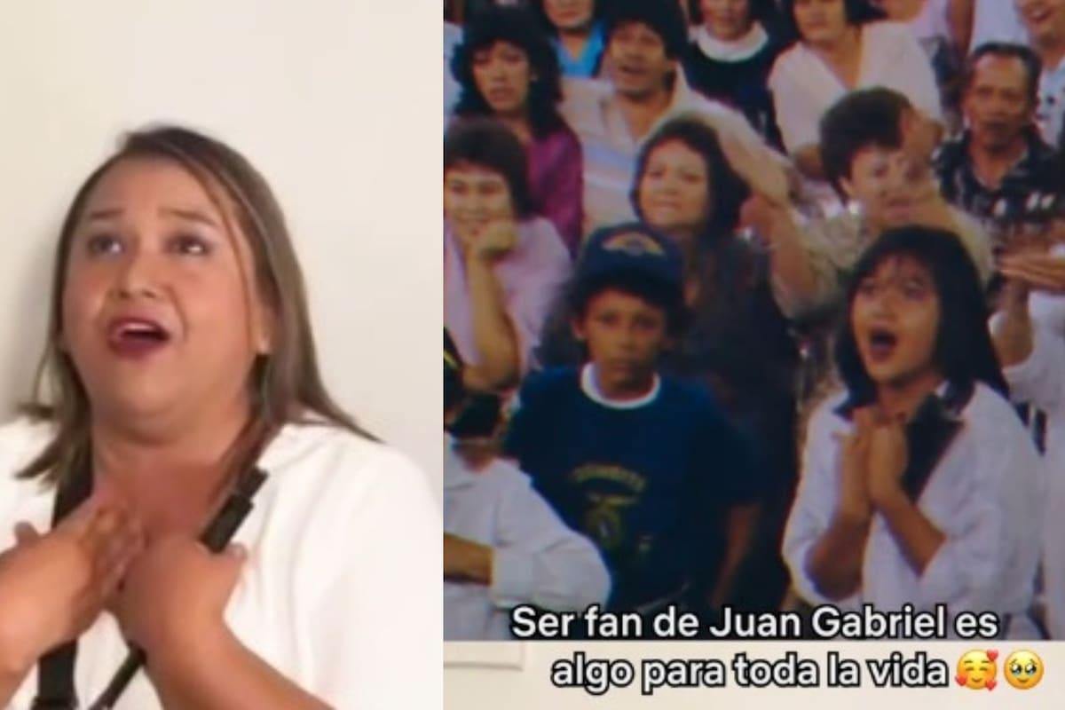 Alicia González, originaria de Mexicali, Baja California revive gran momento en la Plaza Calafia con Juan Gabriel.