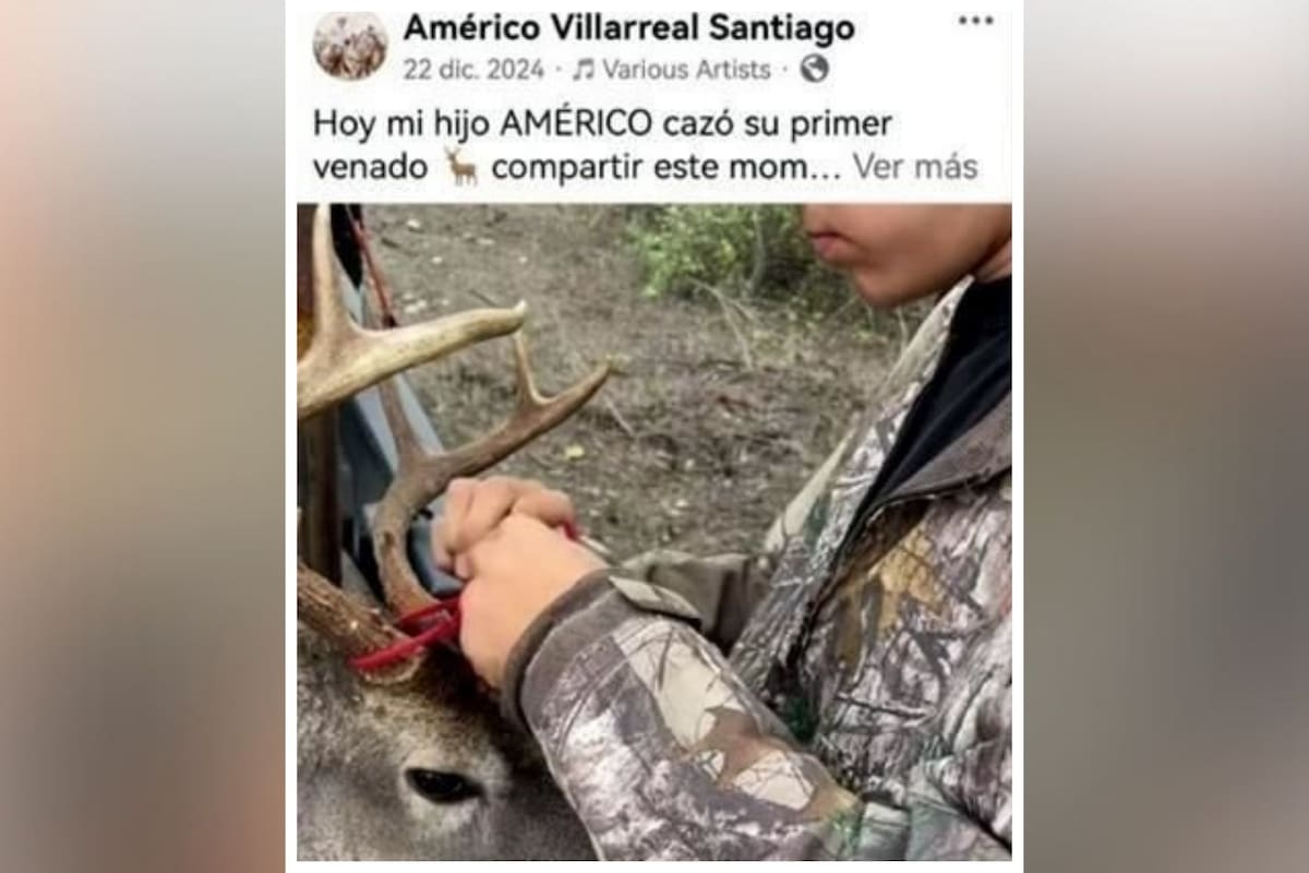 Critican al hijo del gobernador de Tamaulipas por cazar un venado