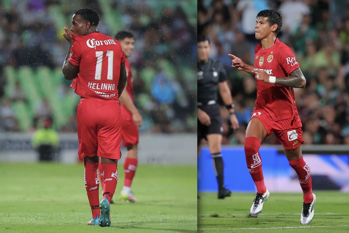 ¡Remontada! Toluca le pega y golea de visita al Santos