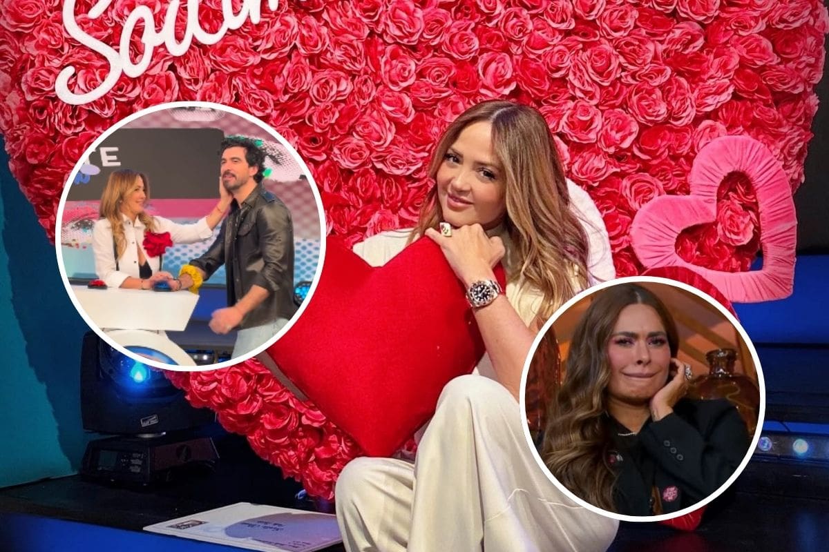 Andrea Legarreta y Luis Carlos Origel comparten romántico momento en “Hoy”; Galilea Montijo pide “beso de a tres”