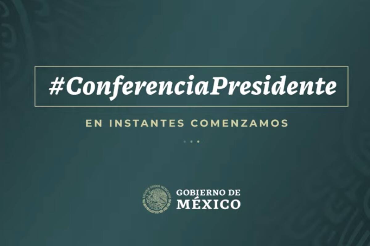 Sigue la conferencia de AMLO desde el Palacio Nacional
