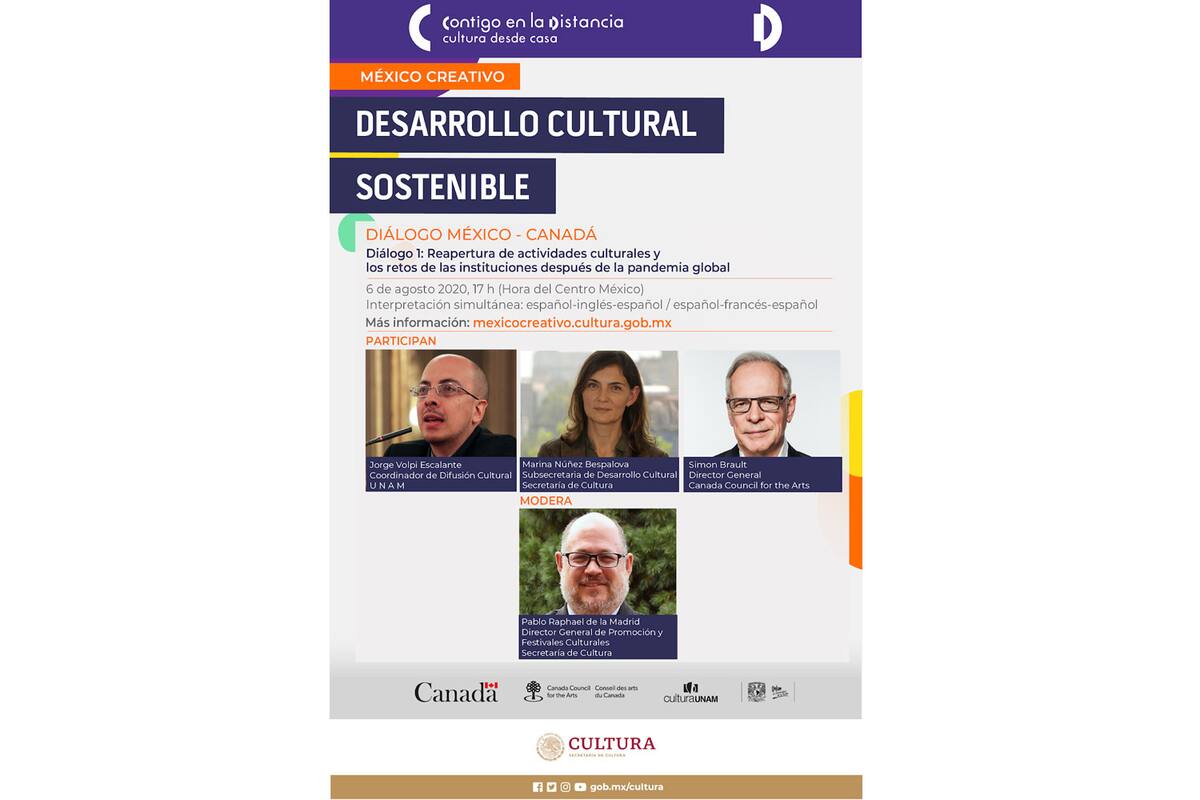 Examinarán México y Canadá protocolos para la reapertura de espacios culturales