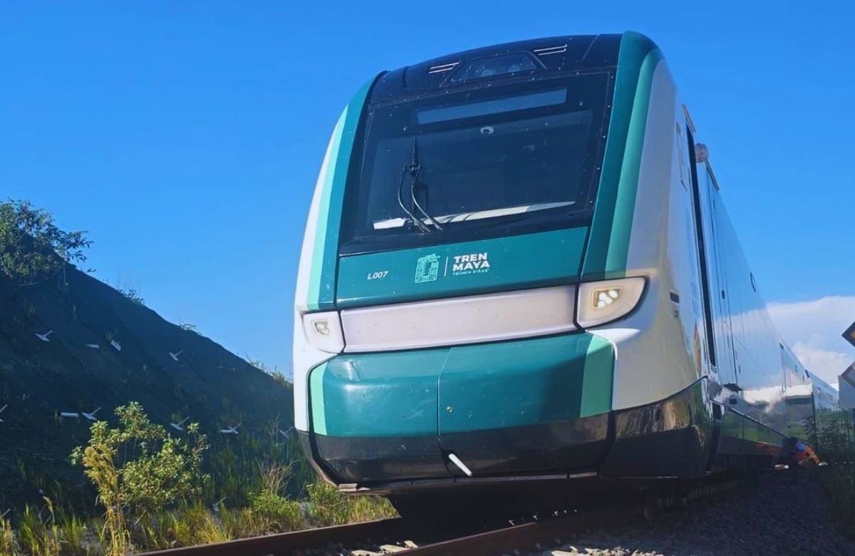 Fotografía de archivo del Tren Maya. | Crédito: Tren Maya (@TrenMayaMX)