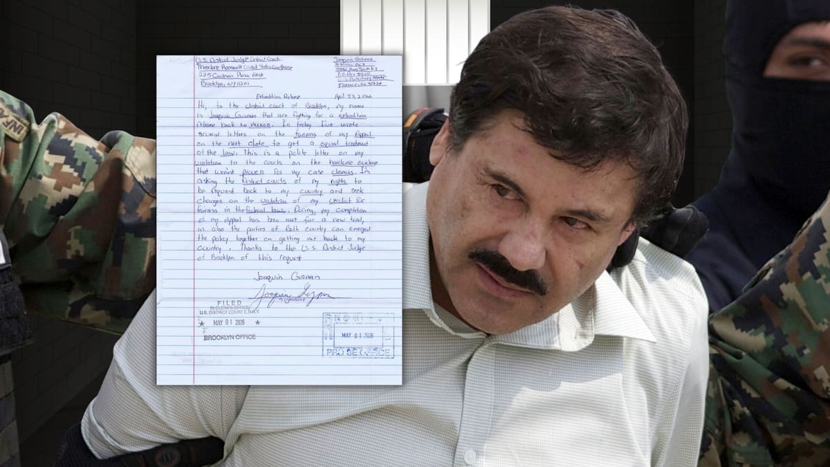 “El Chapo” Guzmán envía cartas desde prisión en EEUU para pedir su extradición a México y acusa que su juicio fue injusto, pero cortes ya ratificaron su condena a cadena perpetua