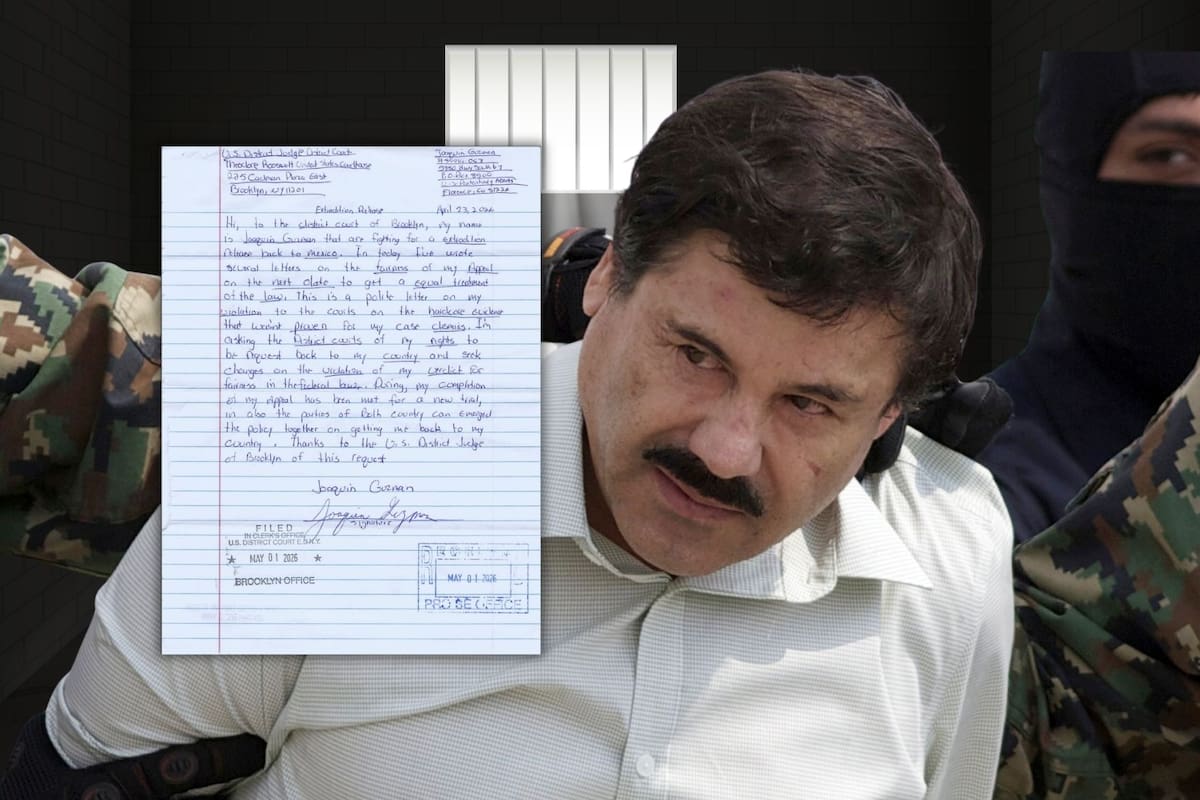 “El Chapo” Guzmán envía cartas desde prisión en EEUU para pedir su extradición a México y acusa que su juicio fue injusto, pero cortes ya ratificaron su condena a cadena perpetua