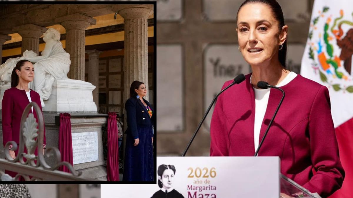 Claudia Sheinbaum encabeza homenaje por los 200 años de Margarita Maza y la reconoce como primera Embajadora Histórica de México en ceremonia oficial en CDMX