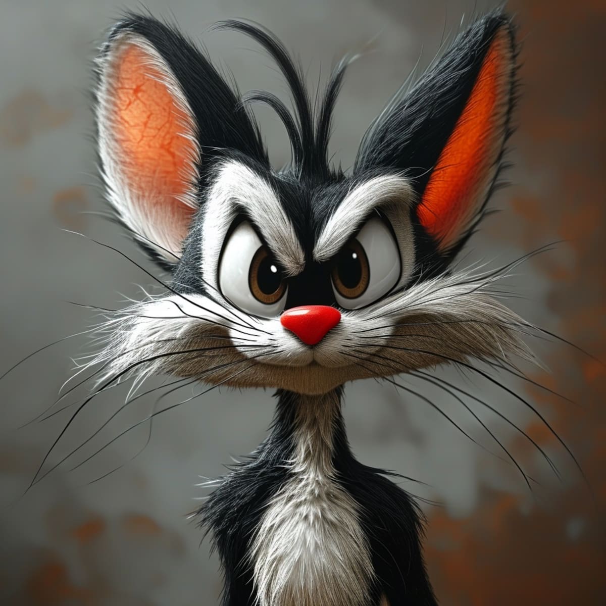 Así se vería Silvestre de Looney Tunes en la vida real según la Inteligencia Artificial de Midjourney