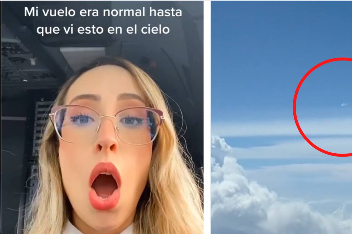 VIDEO: TikTok, mujer piloto graba objeto sospechoso en el cielo