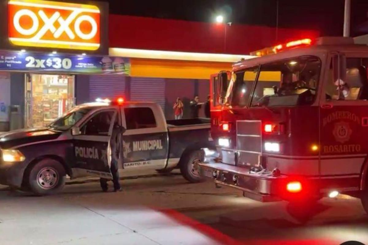 Hay avances en la identidad de responsables por intento de incendio en Oxxo de Rosarito