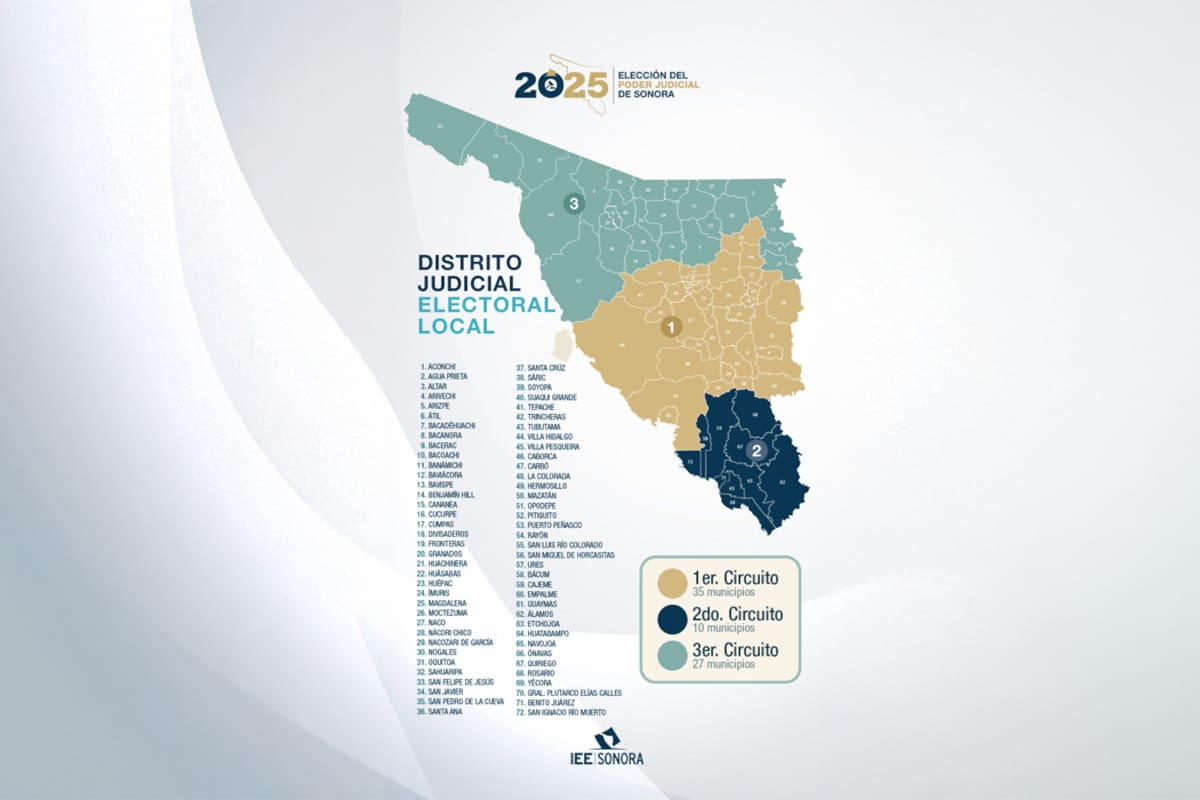 Organiza IEE Sonora proceso electoral para elegir a 50 personas juzgadoras