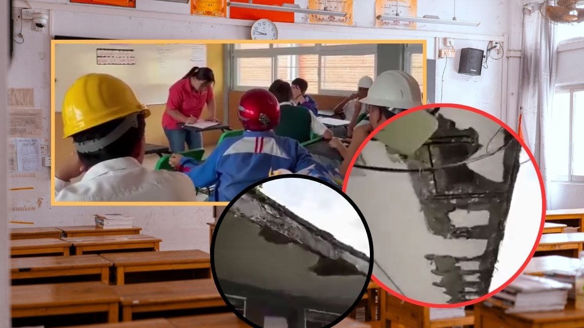 Estudiantes de telesecundaria en Jojutla, Morelos, asisten a clases con cascos por desprendimientos del techo; plantel cuenta con daños estructurales desde el sismo de 2017